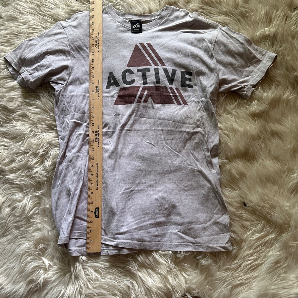 Active Ride Shop Short Sleeve Logo Shirt Skate Mens‎ L Larger